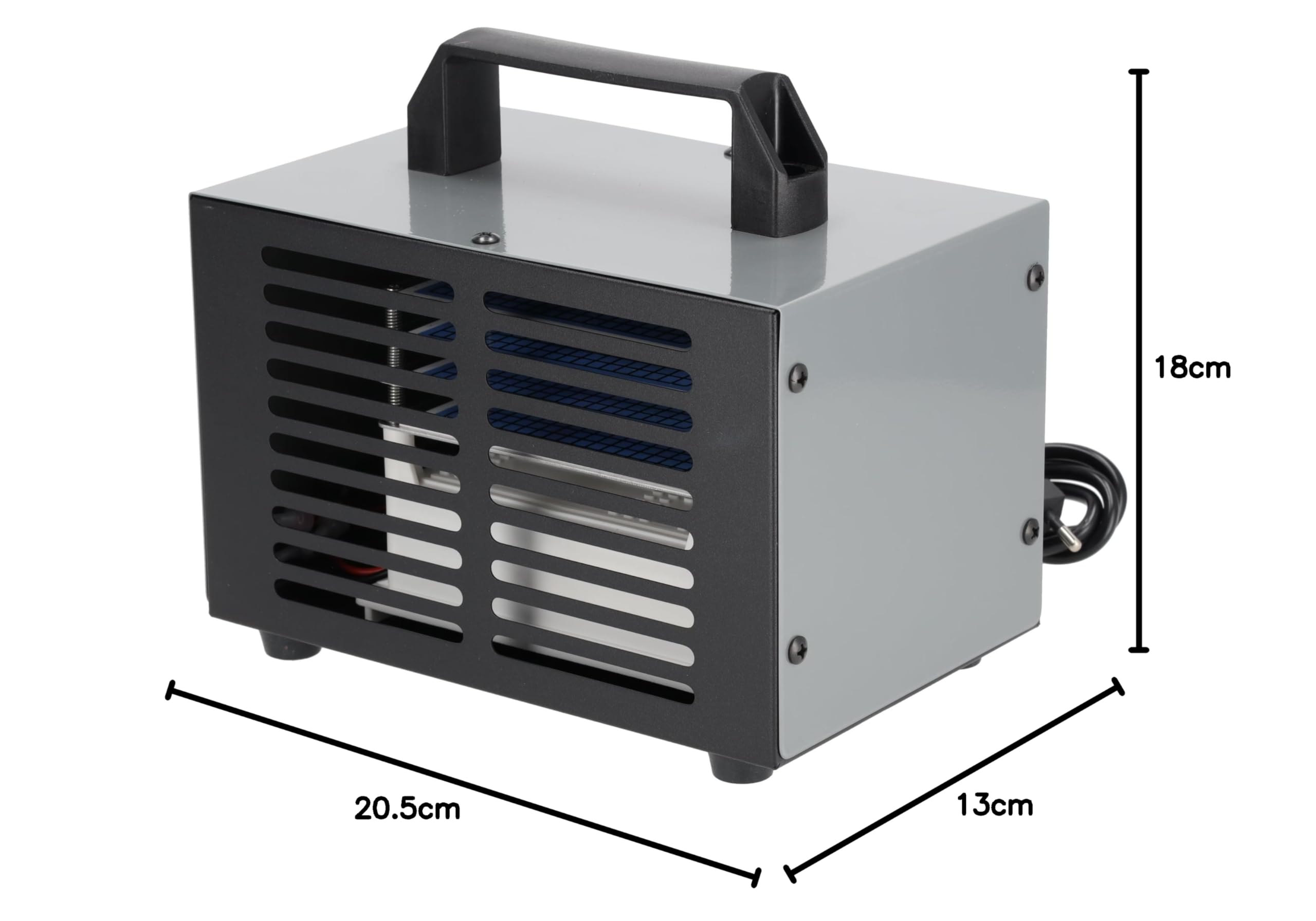Ozon-Generator DEDRA 60000mg/h 120W stark, Timer: 1-60 min, beseitigt Gerüche und desinfiziert, Luftdurchsatz 200m³/Stunde, mit 4 ozonerzeugende Platten enthalten