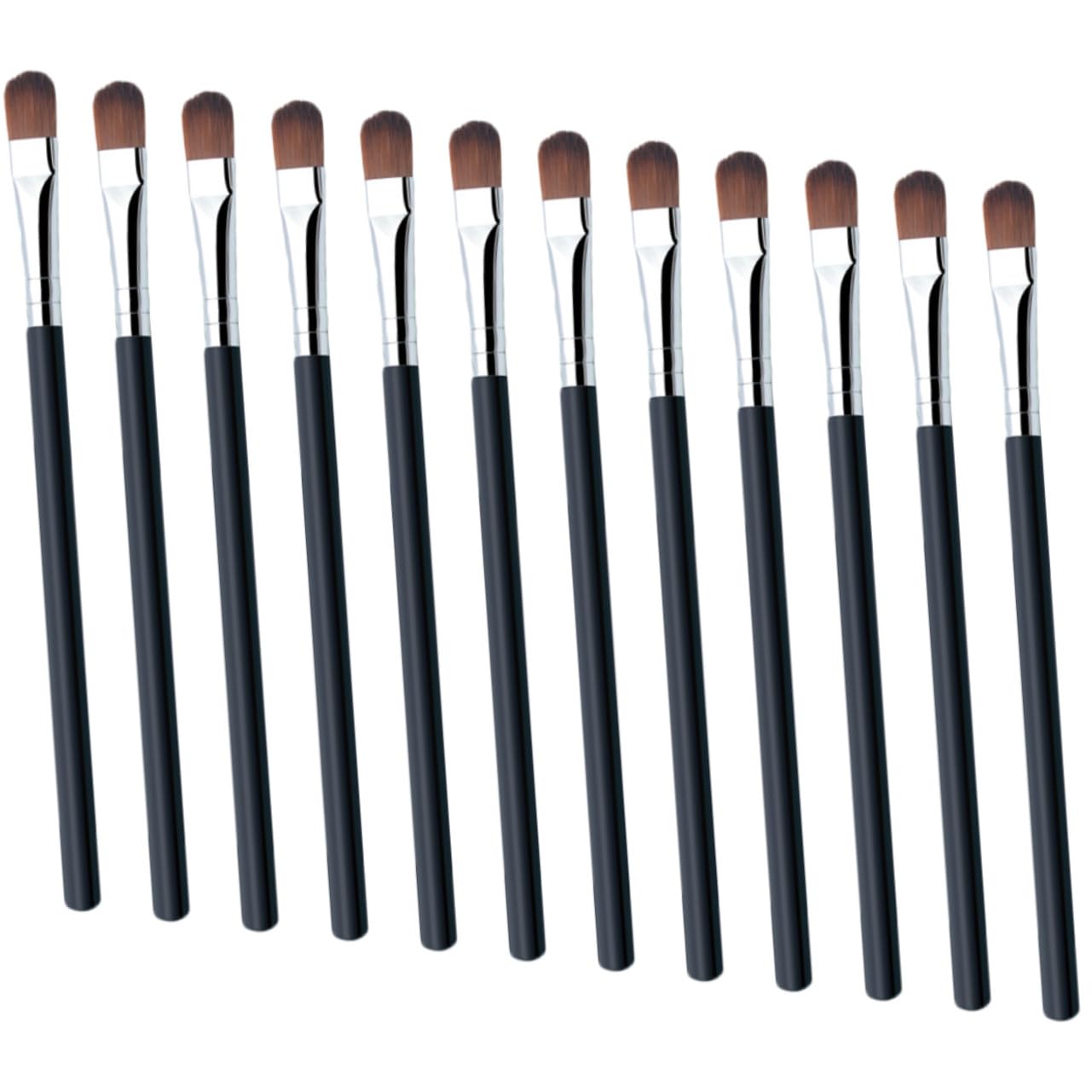 Healeved 100pezzi Piumino per Ombretto Pennello per Occhi Strumenti per Trucco Pennello per Sfumare Trucco per Occhi Manico in Applicatore per Cipria per Ragazze Ombretto Prodotti