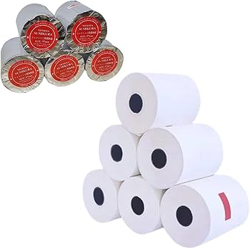 Amazon.co.jp: Sumikura 感熱ロール紙 15個 57mm幅x48mm外径x19mm内径