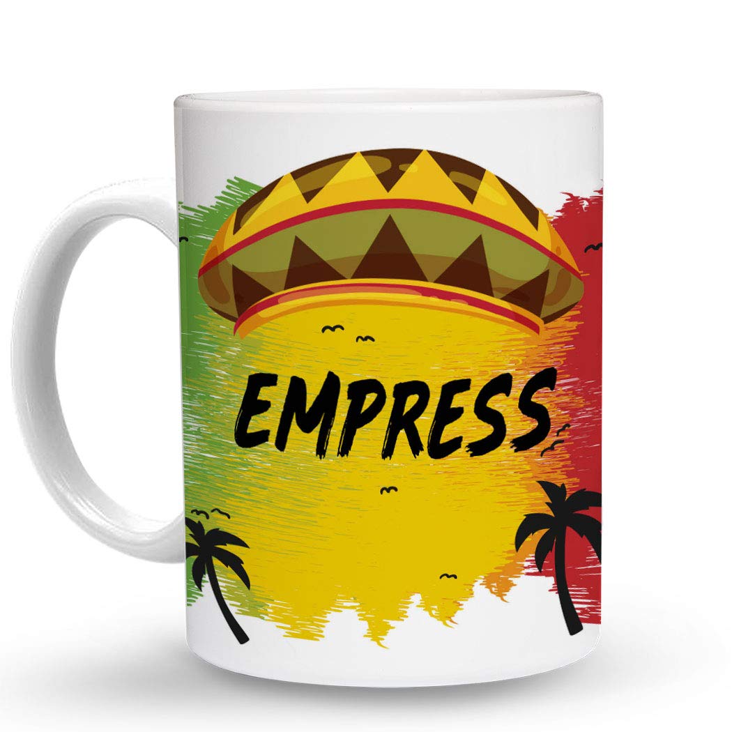 Makoroni - EMPRESS Jamaica Flag 6 oz Ceramic Espresso Shot Mug/Cup Design#39