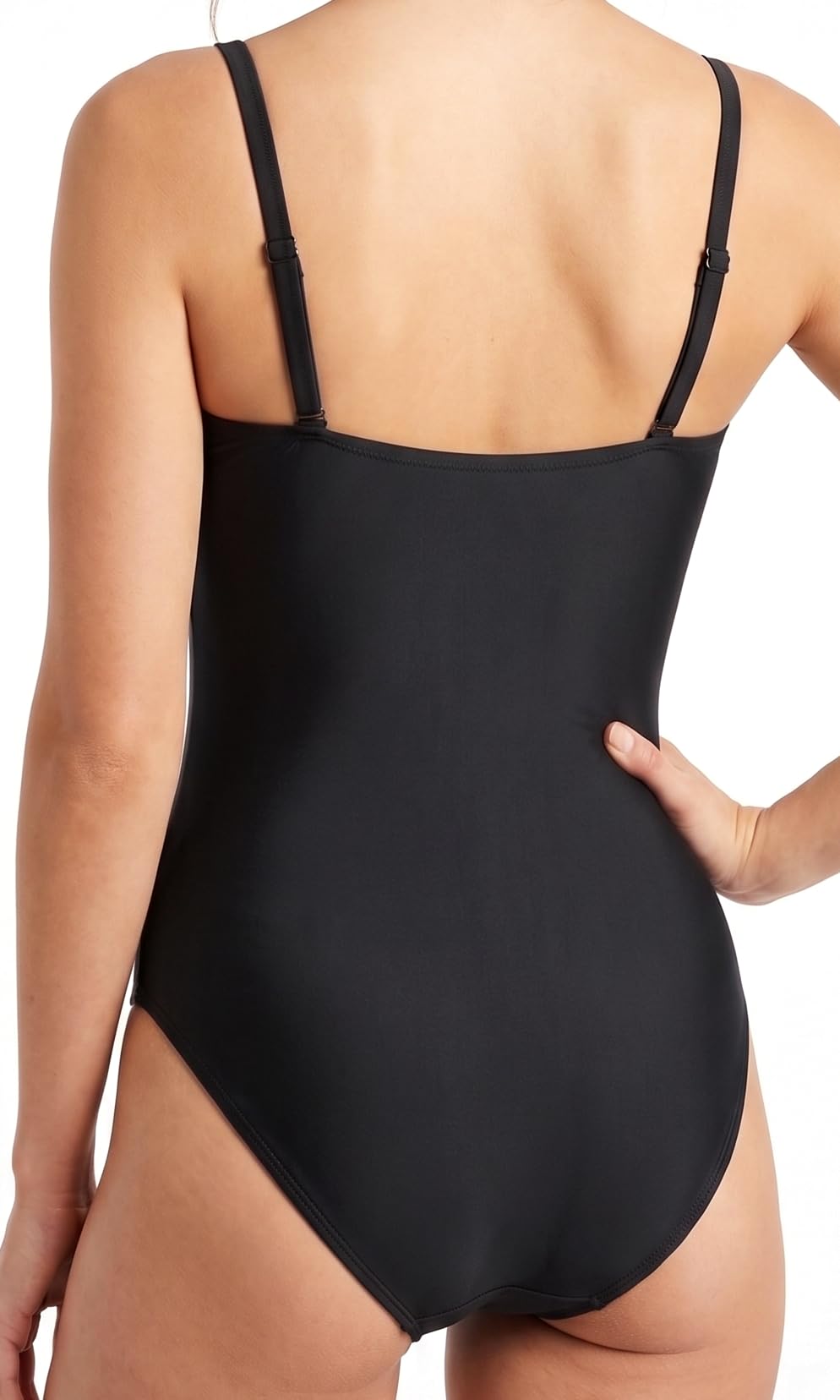 ADMAS Costume Mare Intero Donna a Fascia Floreale Spalline Removibili e Coppe Estraibili 11498