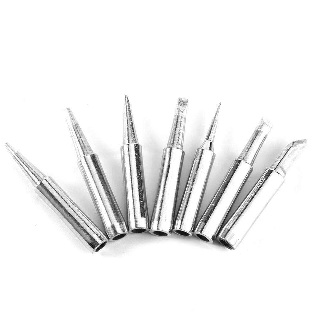 10pcs punte per saldatore, serie 900M-T, base in rame e punte placcate in nichel-ferro, prodotto ideale per stazione di saldatura, forme: I, B, K, 1.2D, 1.6D, 2.4D, 3.2D, 2C, 3C, 4C