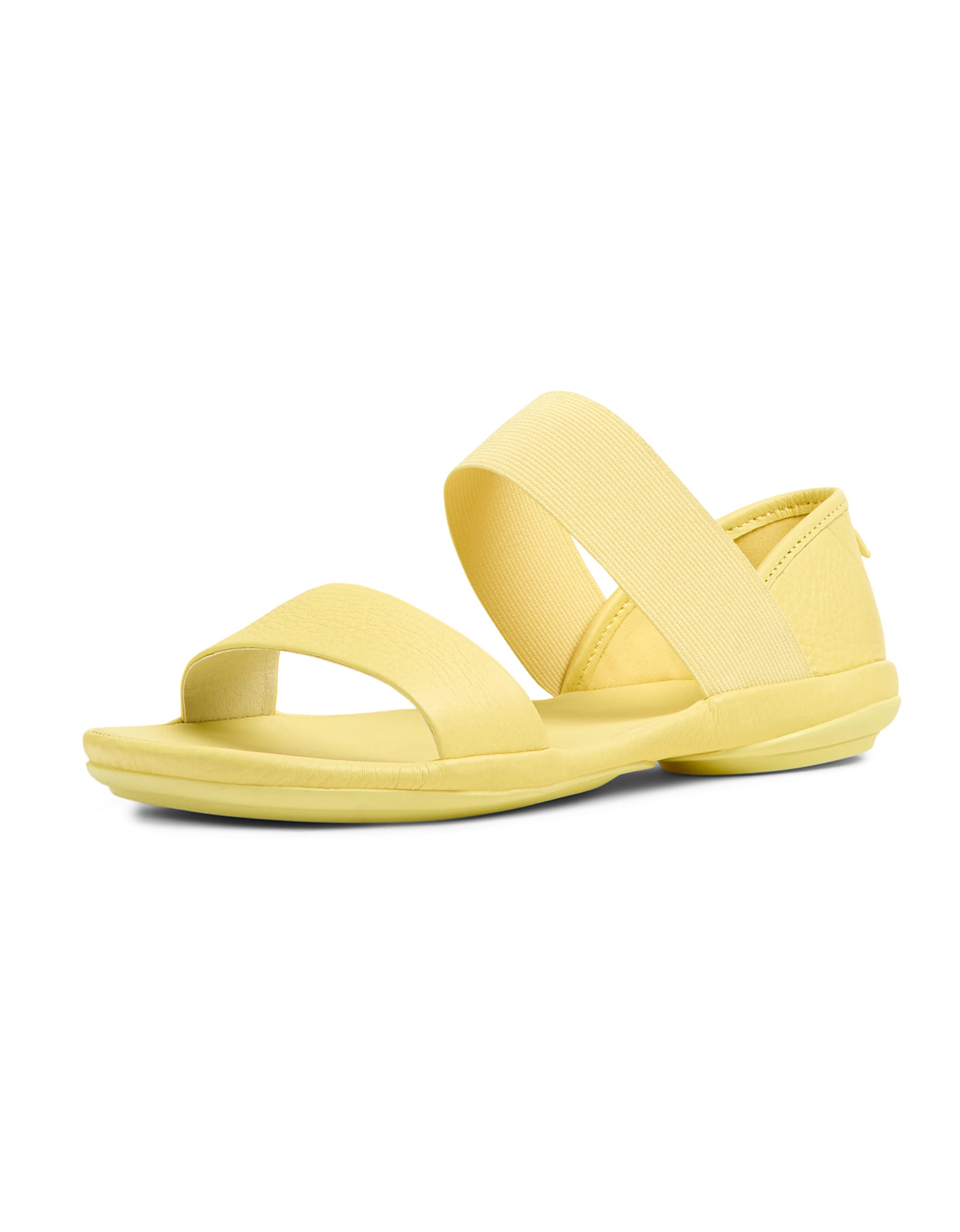 Camper Women's Right Nina-21735 Flat Sandal, yellow, 6 UK