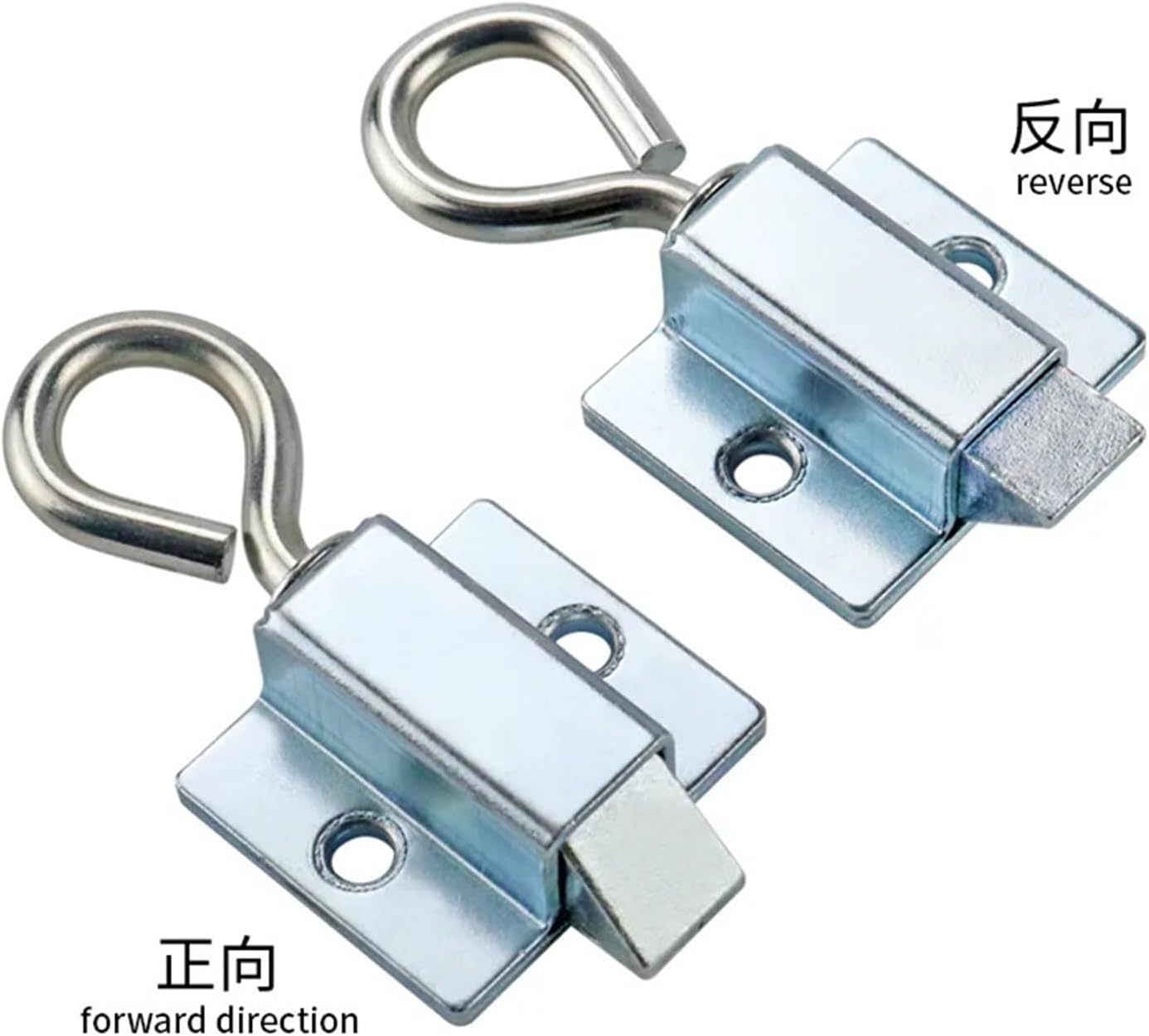 Retractable Buckle with Pull Ring Latch Cabinet Lock Push Pull Box Buckle Door Latch Buckle 1Pcs(Reverse)