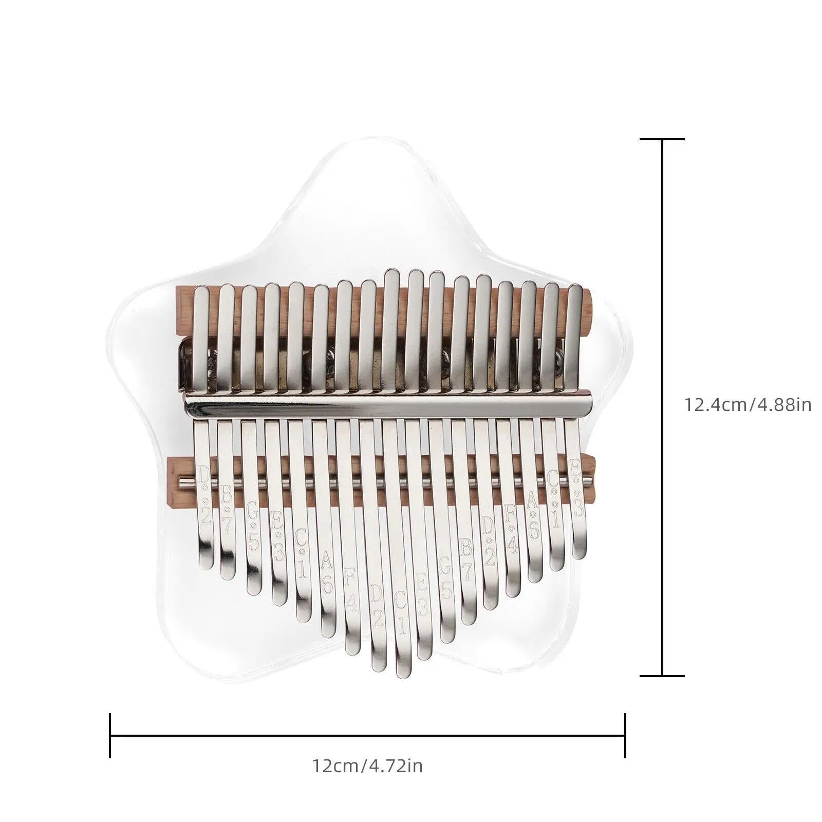 Kalimba Principiantes Kalimba Acrílica De 17 Teclas Para Principiantes Adultos