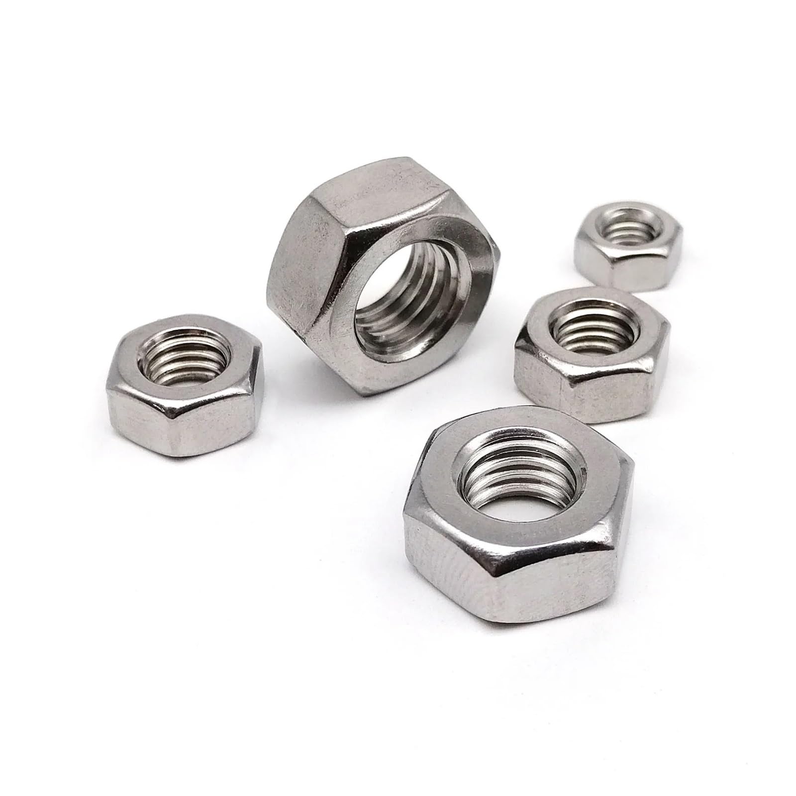 Tuerca hexagonal giratoria de acero inoxidable 304 con rosca izquierda M3-M20(M12)