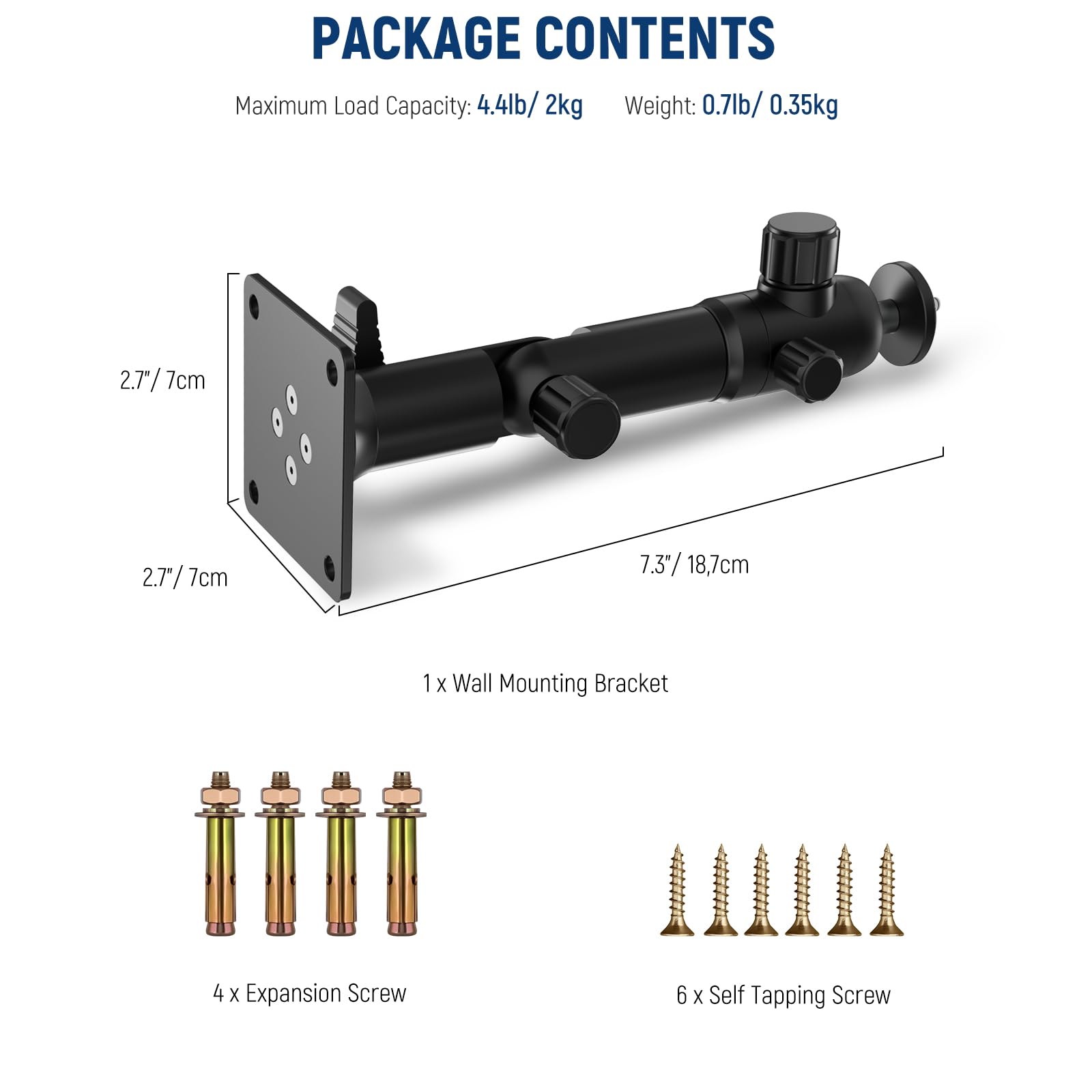 NEEWER ST-WM3 - Supporto da parete da soffitto da 5,6 cm con doppia base panoramica a 360°, testa a sfera da 1/4", 10 viti, supporto da parete per fotocamera da studio fotografico, supporto da parete
