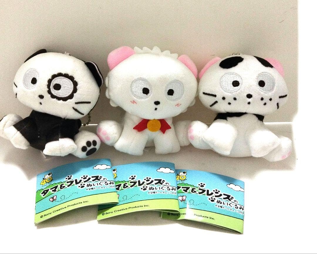 Amazon.co.jp: タマ＆フレンズ ぬいぐるみ マスコット モモ コマ ノラ