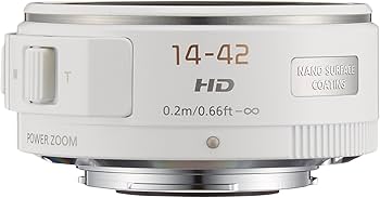Panasonic Lumix Standard Zoom Lens Micro Four Thirds GX Vario PZ 14-42mm /  F3.5-5.6 ASPH./Power OIS White H-PS14042-W