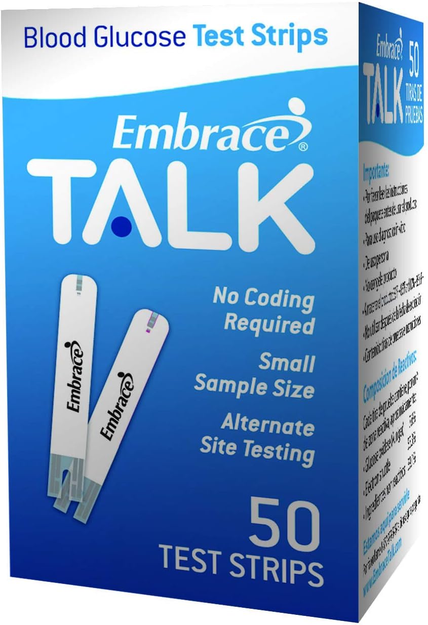 Embrace Blood Glucose Test Strip 50ct