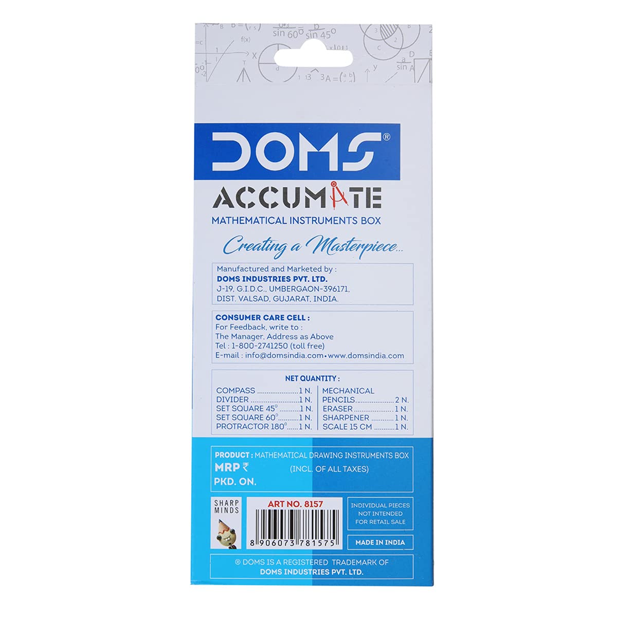 DOMS Accumate Mathematical Drawing Instrument Geometry Box - Image 7 thumbnail