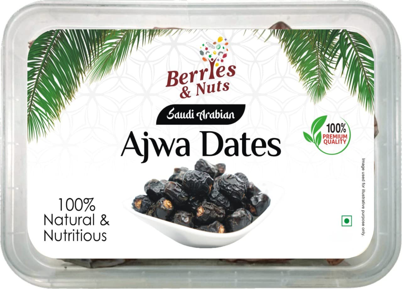 Berries And Nuts Premium Jumbo Hand Picked Ajwa Dates|Special Grade Ajwa Dates|500 Grams - Fresh (B09734HFQJ) Amazon Price History, Amazon Price Tracker