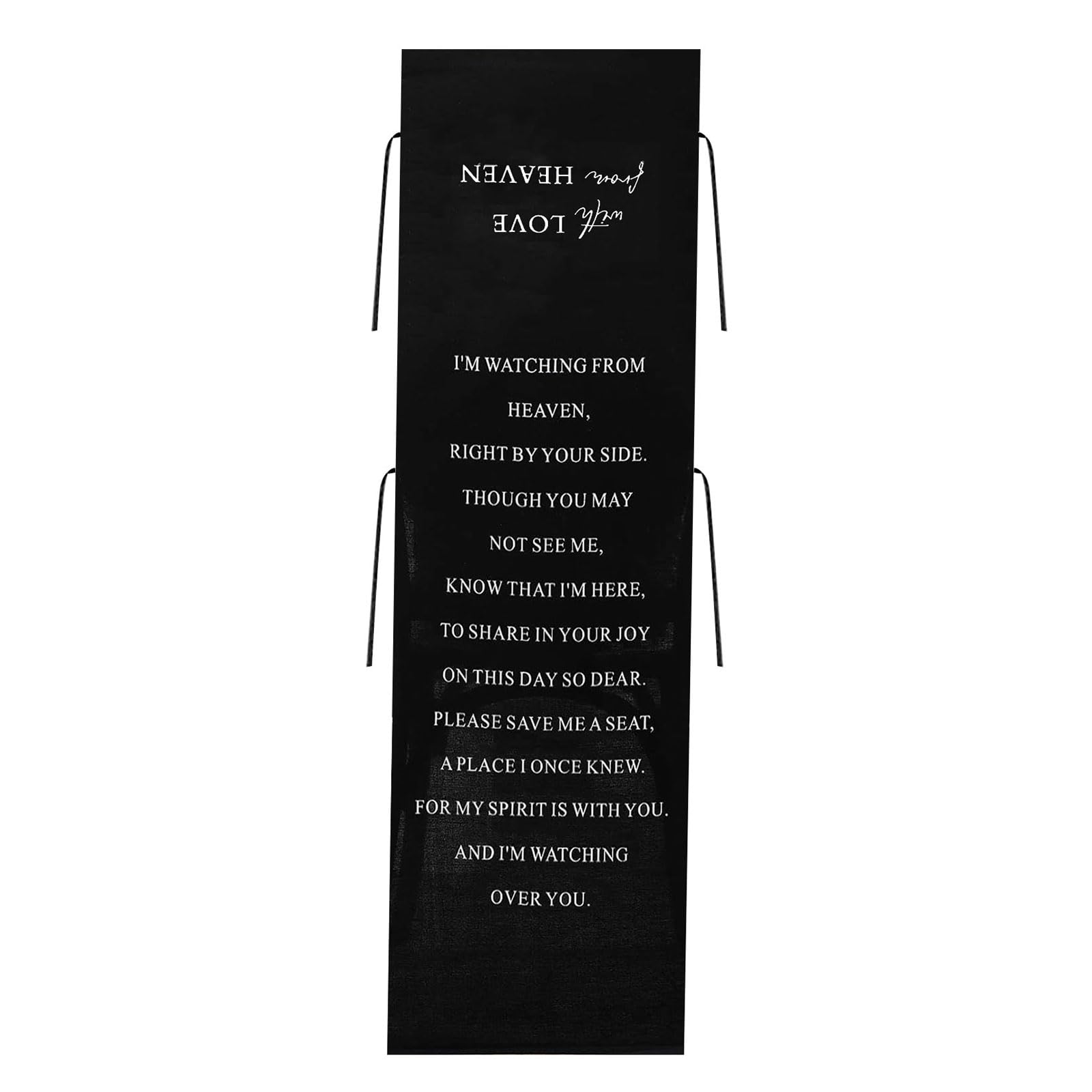 Multipurpose Brushed Fabric Seat Markers, Formal Wedding Decorations for Guest Chair or Reception Setup, Romance Ceremony Accessories
