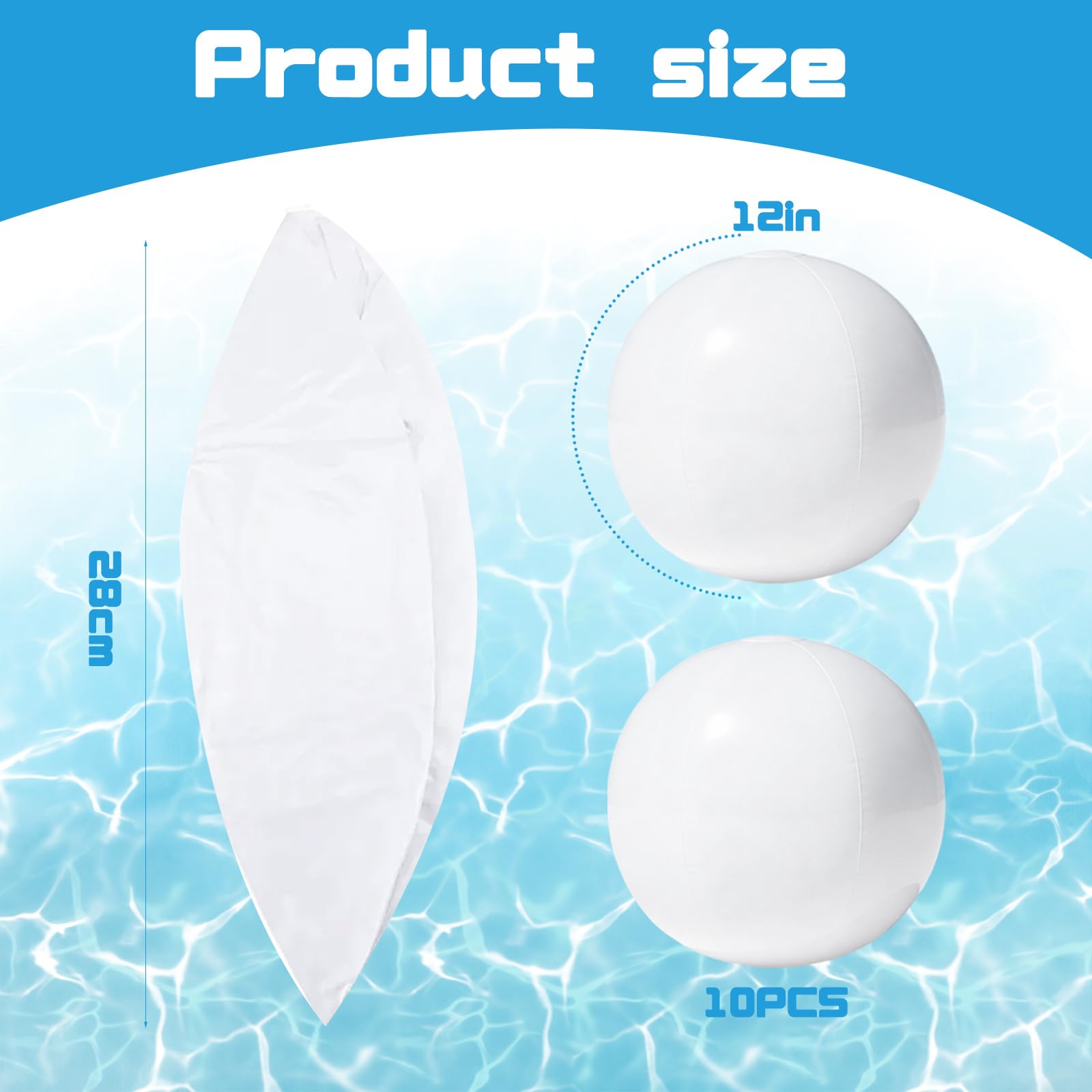 10 Pièces Ballon de Plage Gonflable, 22 cm Ballon Gonflable Piscine, Inflatable Beach Ball, Ballon Piscine Gonflable, d'Été Ballon Gonflable Pisc-ine, Pour Pis-cine, Plage, Activités de Plein Air