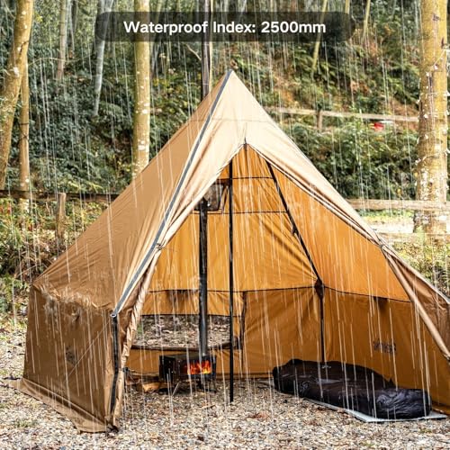 FIREHIKING Carpa de Camping Caliente con Estufa Yurt Carpa de Pared Externa Carpa Teepee con Falda de Nieve miniatura 4