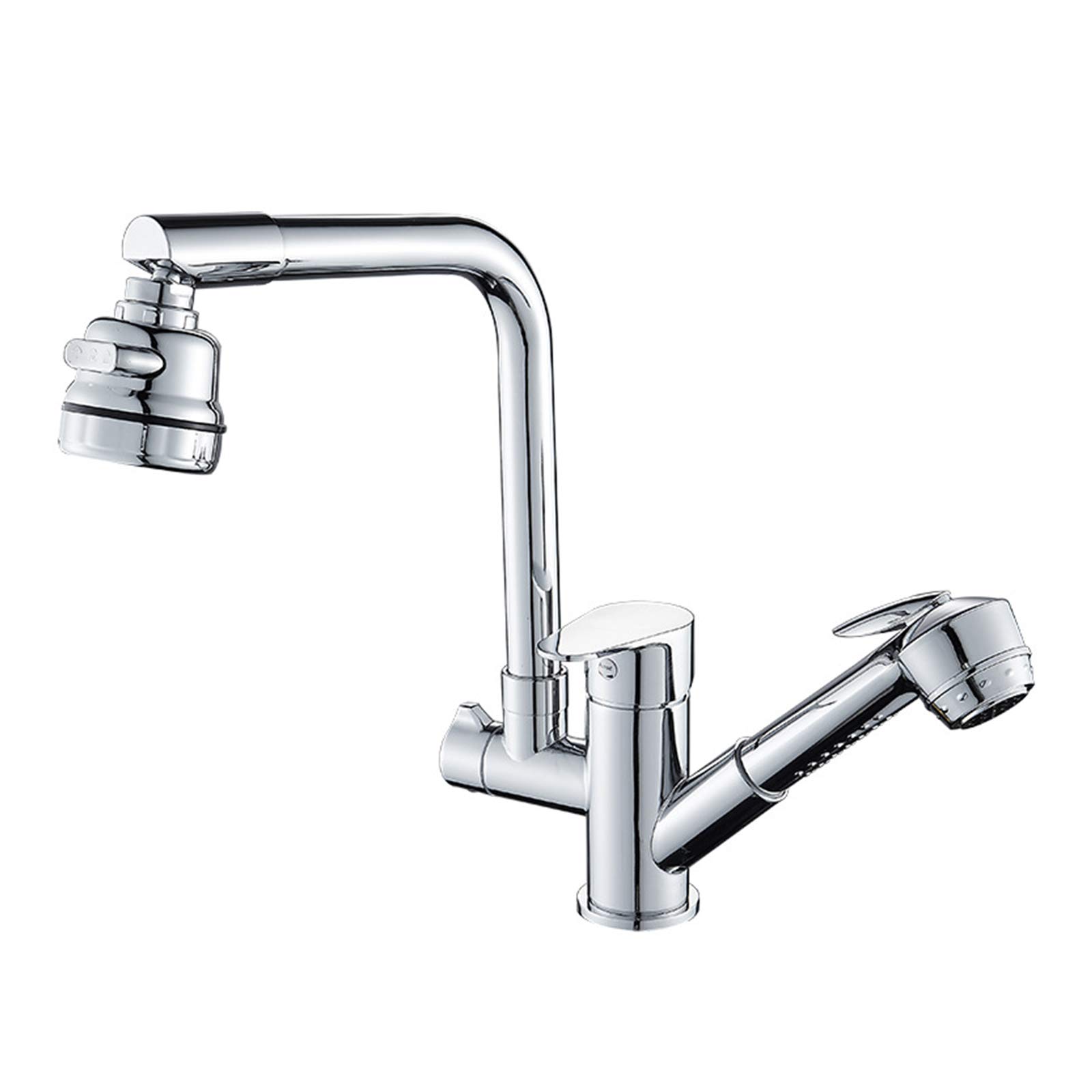Mitigeur de cuisine en laiton robuste avec douchette extractible
