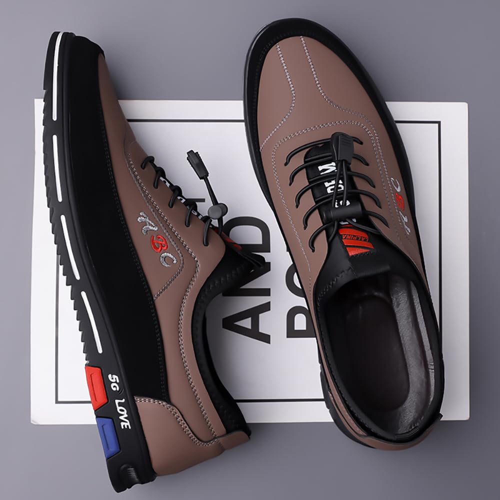 Chaussures de golf décontractées en cuir pour homme - Mocassins cassables et antidérapants - Chaussures de sport légères