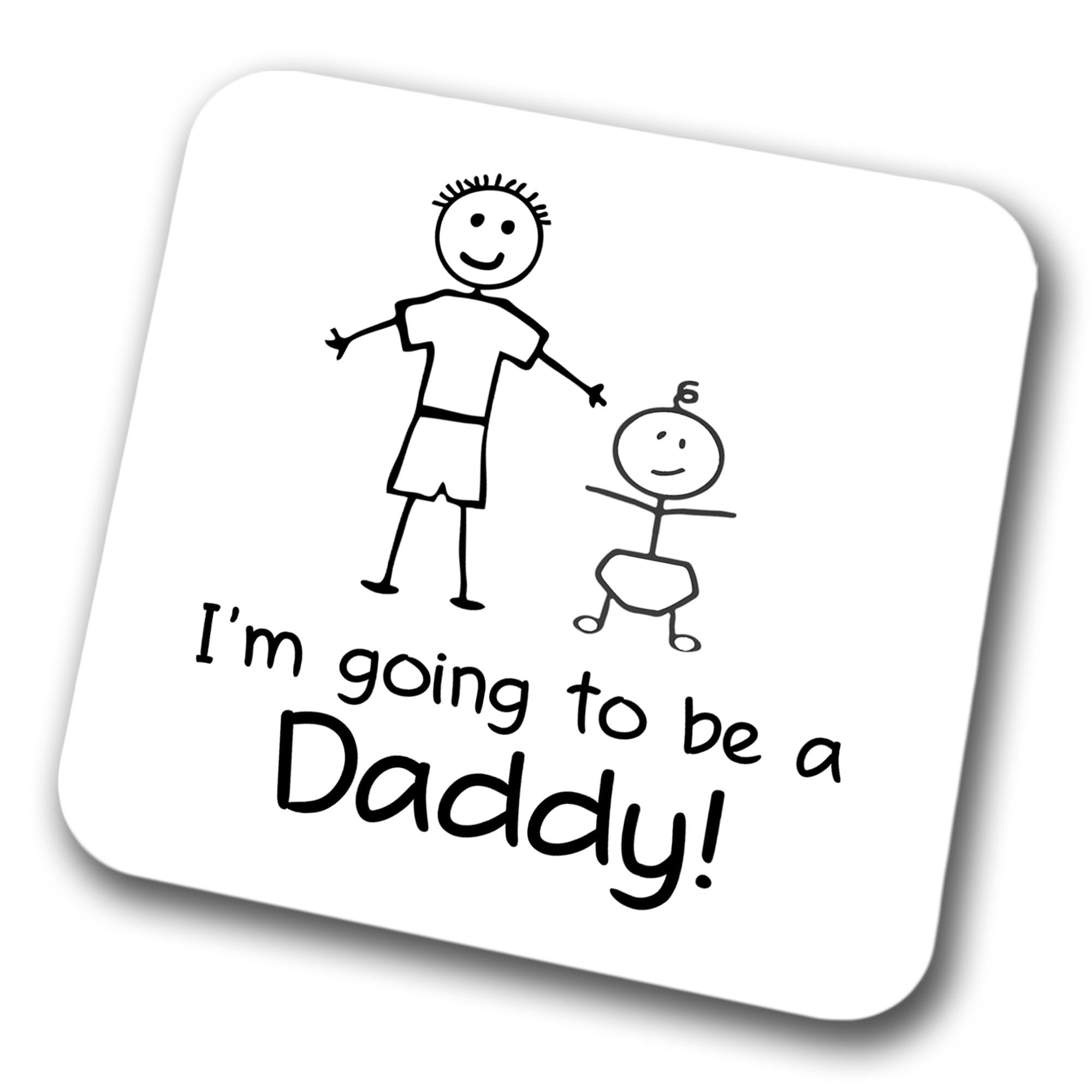 Faithful Prints Boys I'm Going To Be A Daddy Coaster