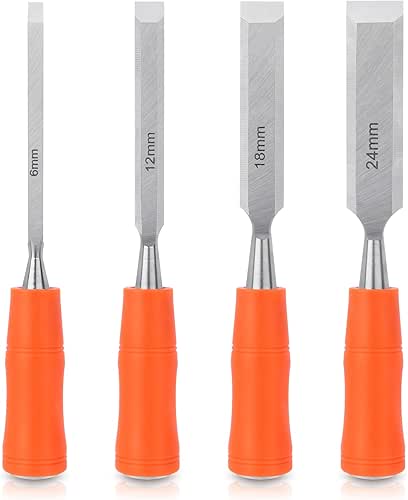 4 Piece Wood Chisel Sets Woodworking Tools Set, Wood Chisels
