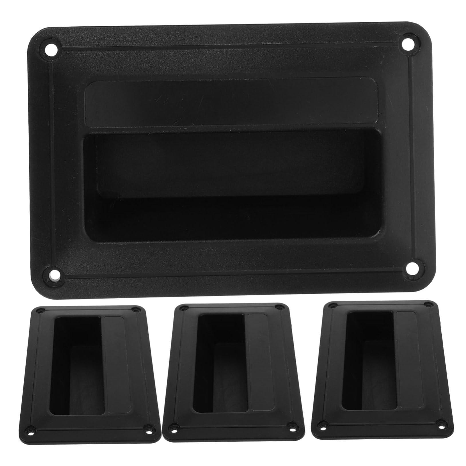 HOMOCONO 4pcs Plastic Speaker Side Handle Small Recessed Audio Replacement Grip for Stage Monitors and Speaker Cabinets Comfortable Texture Easy to Install Portable and Lightweight