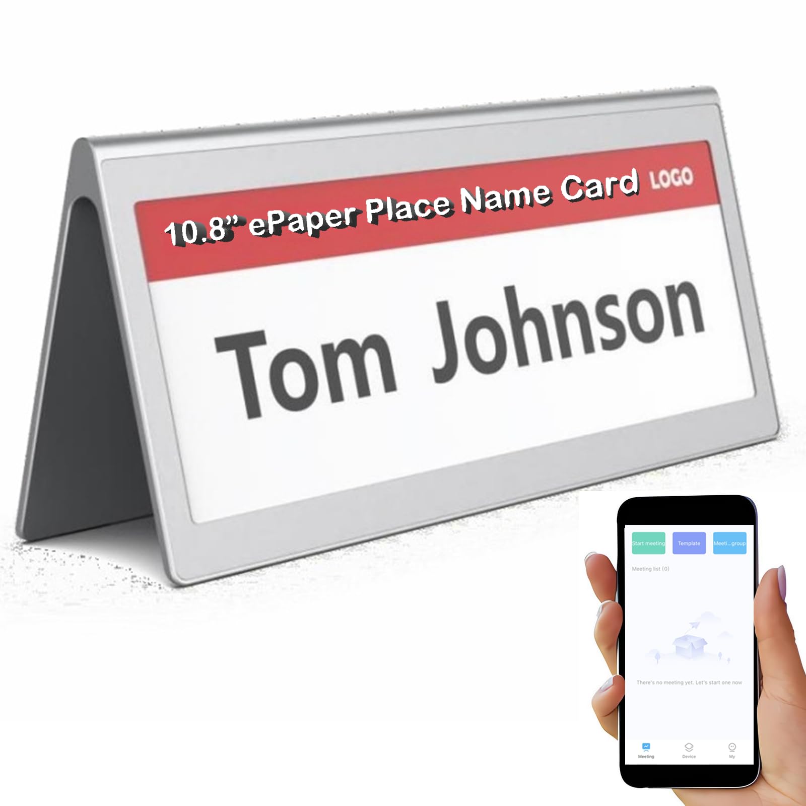 Editable Table Name Tent Digital Blank Place Name Card with Dual 10.85