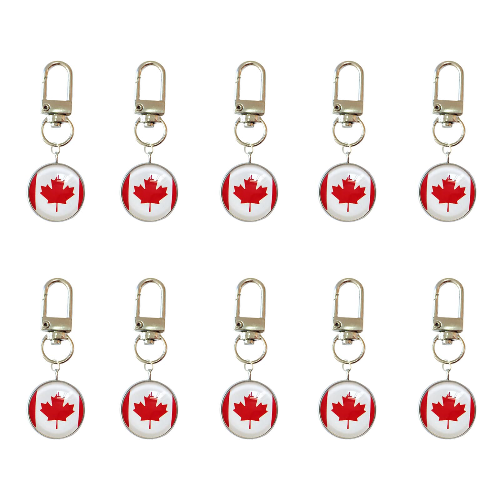 ZEPFJHE Bulk Pack of 10pcs International Flag Keychains Perfect for Party Giveaways Fan Collection and Everyday Carry Item Stainless Steel Gift Decoration