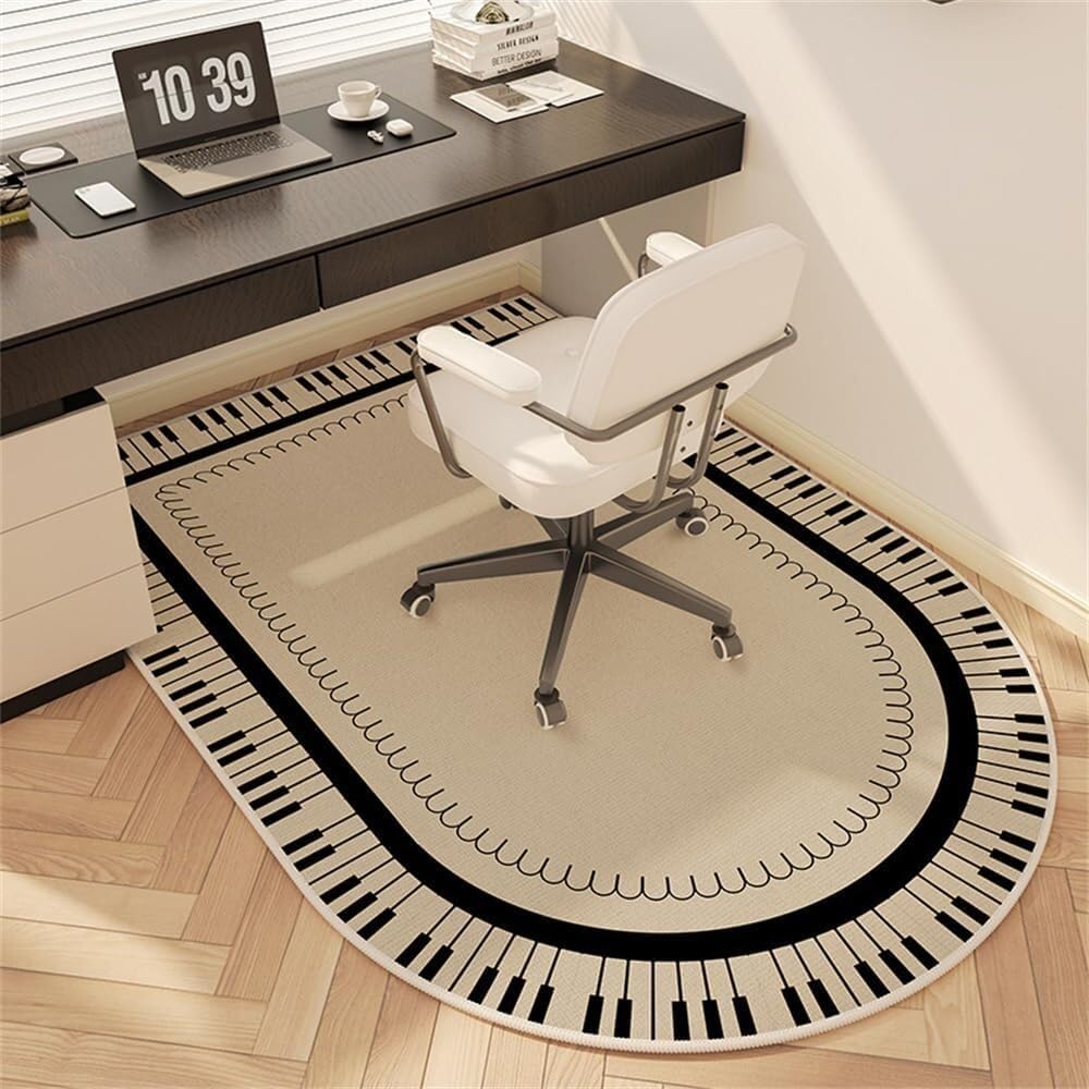 SSDDLZEQ Premium durable range Floor Protection Mat For Office Chairs And Multi-purpose Study Areas(Piano Keyboard,60x120cm)
