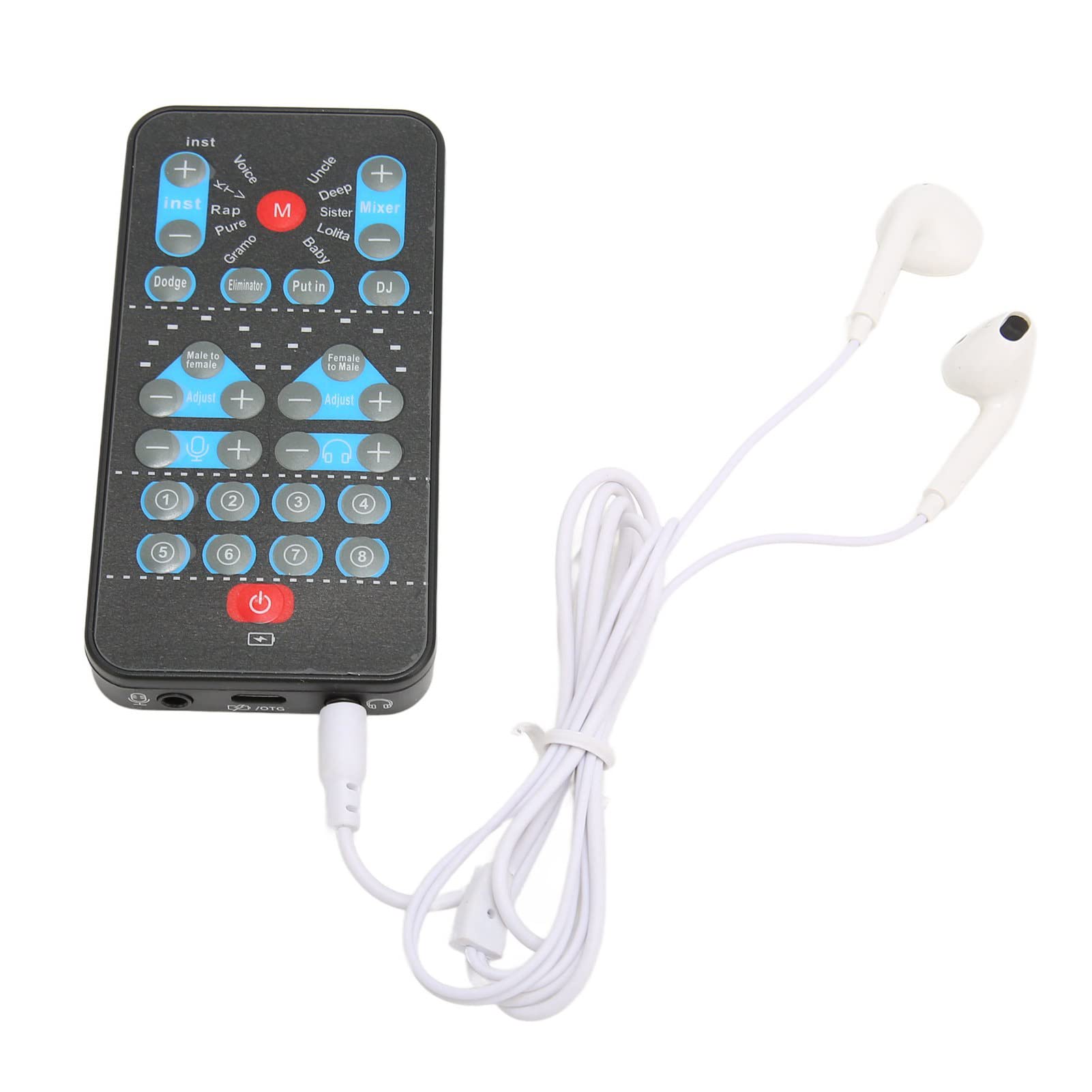 Mini Voice Changer, Microphone Sound Card Voice Changer with 8 Sound Effect, Beautifying Sound for Live, Pranking, Gaming, Streaming, Recording, Broadcasting-image-24