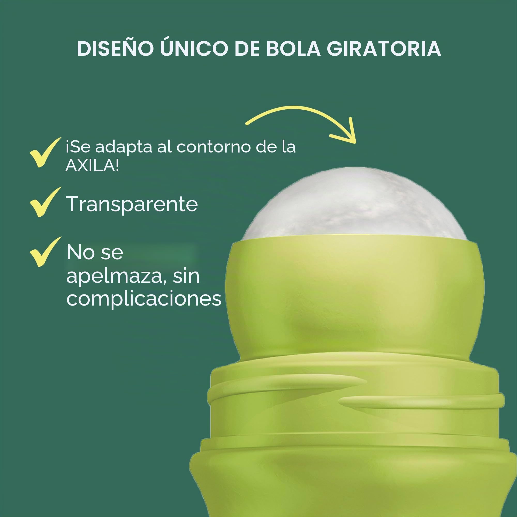 Ban anti-transpirant y desodorante – Aplicador de punta redonda original – sin perfume – 103 ml