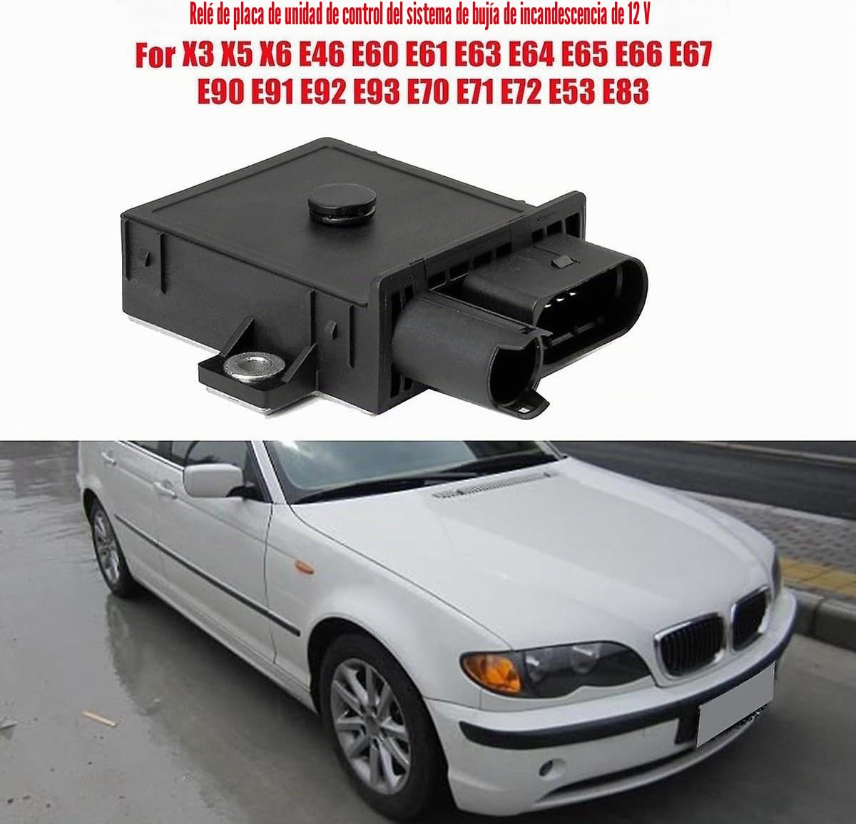 Unidad de control de tiempo de incandescencia adecuada para 3 Serie 5 Serie 6 Serie 7 Serie X3 X5 X6 E46 E53 E65 E66 E67 E60 E61 E63 E90 E70, número de pieza de accesorios GSE102 12217788327