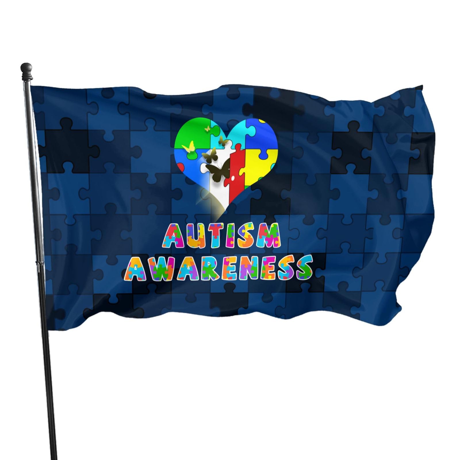 Autism Awareness Flag Flags for outside 3x5 Ft Garden Flag Farmhouse Yard Indoor/Outdoor Decoration Banner Decor Gifts