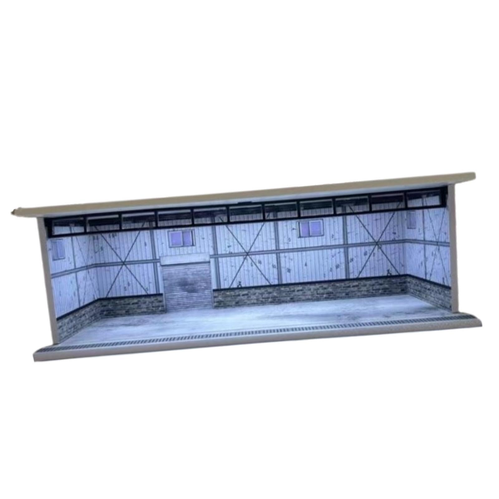 Vitrina de Exhibición de Escena de Estacionamiento a Escala 1/64 con Iluminación, Fabricada en Acrílico Fundido a Presión.