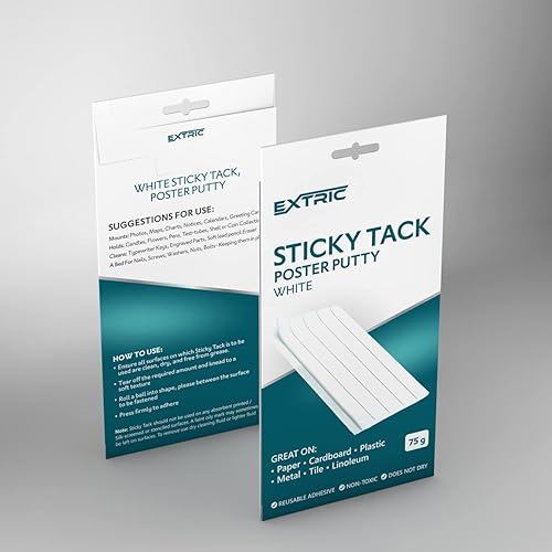 Miniatura 7 de Tacha adhesiva masilla para pósteres masilla de pared de color blanco tachuelas adhesivas para colgar en la pared masilla de montaje jumbo para aula