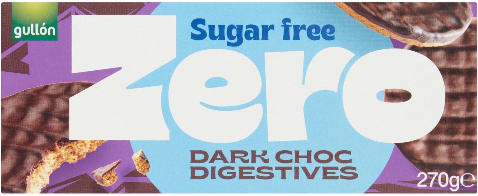 3 x 270g Dark Choc Chocolate Digestive Cookies Biscuits Sugar Free