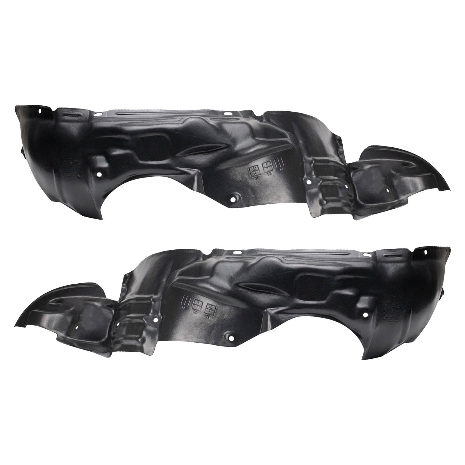 TRQ Front Inner Fender Liner Set | For 1993-1997 Toyota Corolla TO1248104 TO1249104