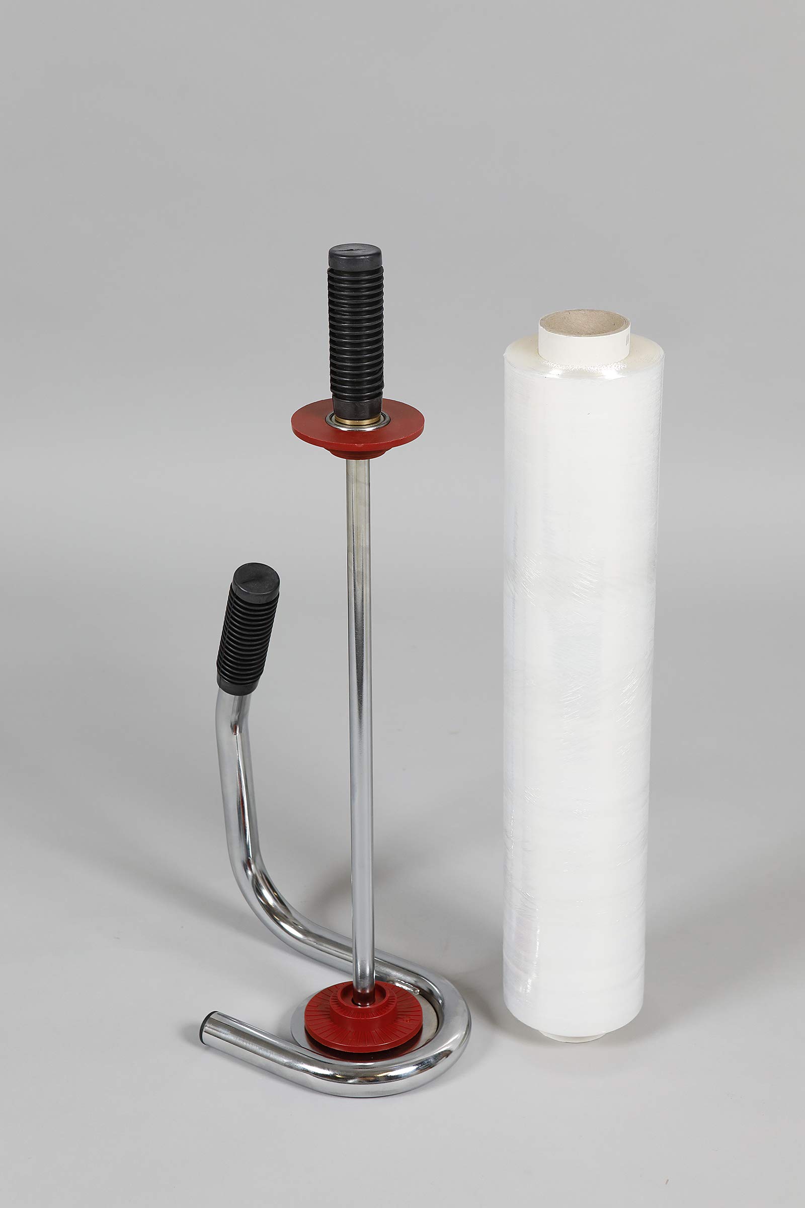 Stretchfolienabroller mit Feststellbremse | Profi Handabroller für Stretchfolie | Abroller für Rollen mit Kerndurchmesser von ca. 50mm