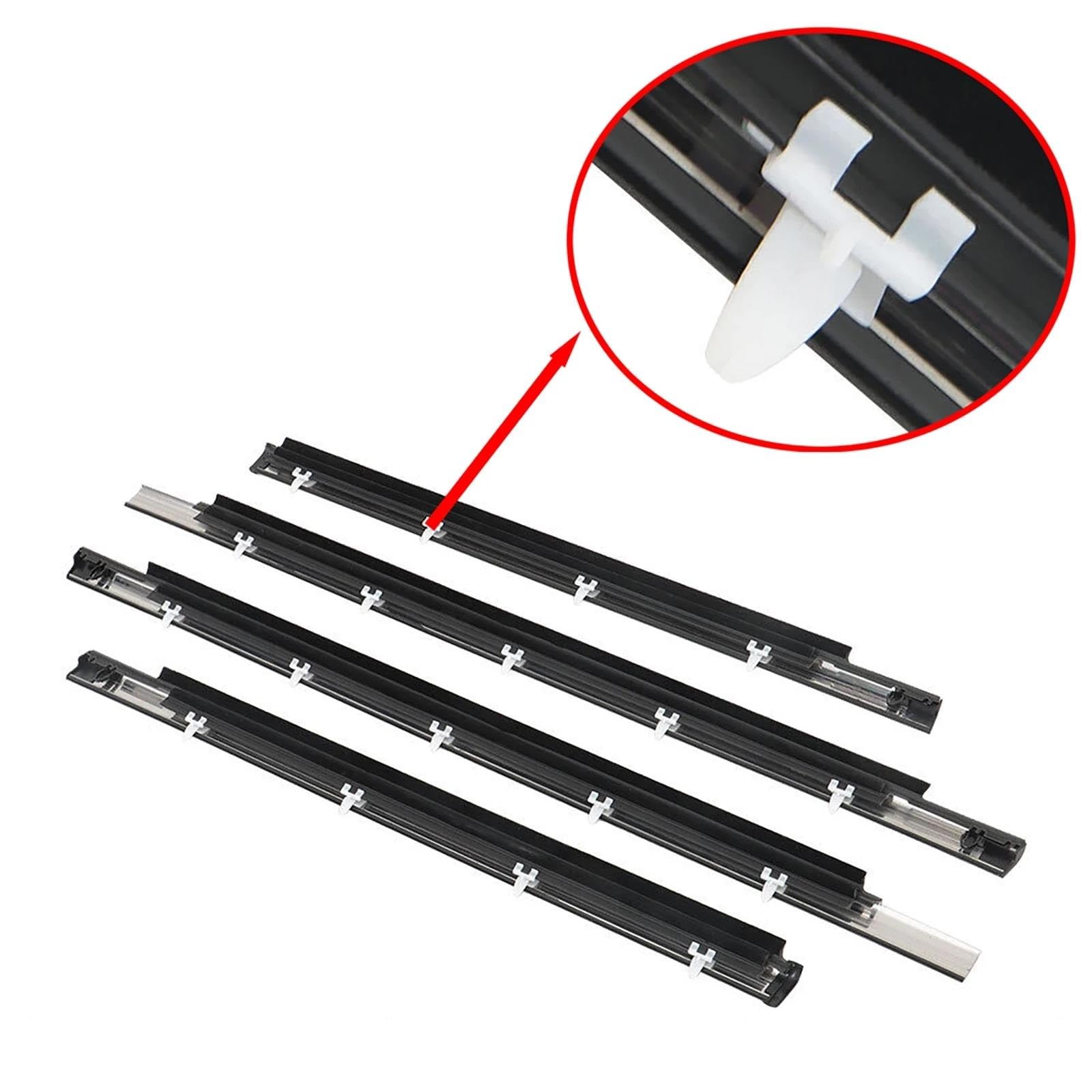 Guarnizione Porta Auto Guarnizioni 4 Pezzi Sigillanti Per Finestre Strisce Di Tenuta Impermeabili In Gomma Per Toyota Per SEQUOIA 2001-2007 75710-0C010 Guarnizioni per auto