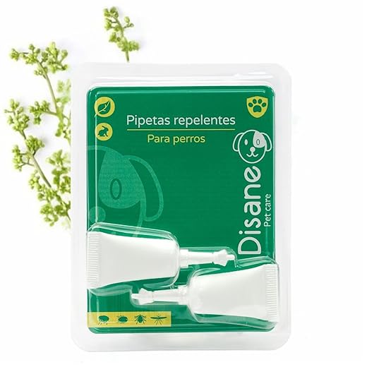 DISANE Pipetas Antiparasitarias para Perros 100% Naturales | 4 Uds
