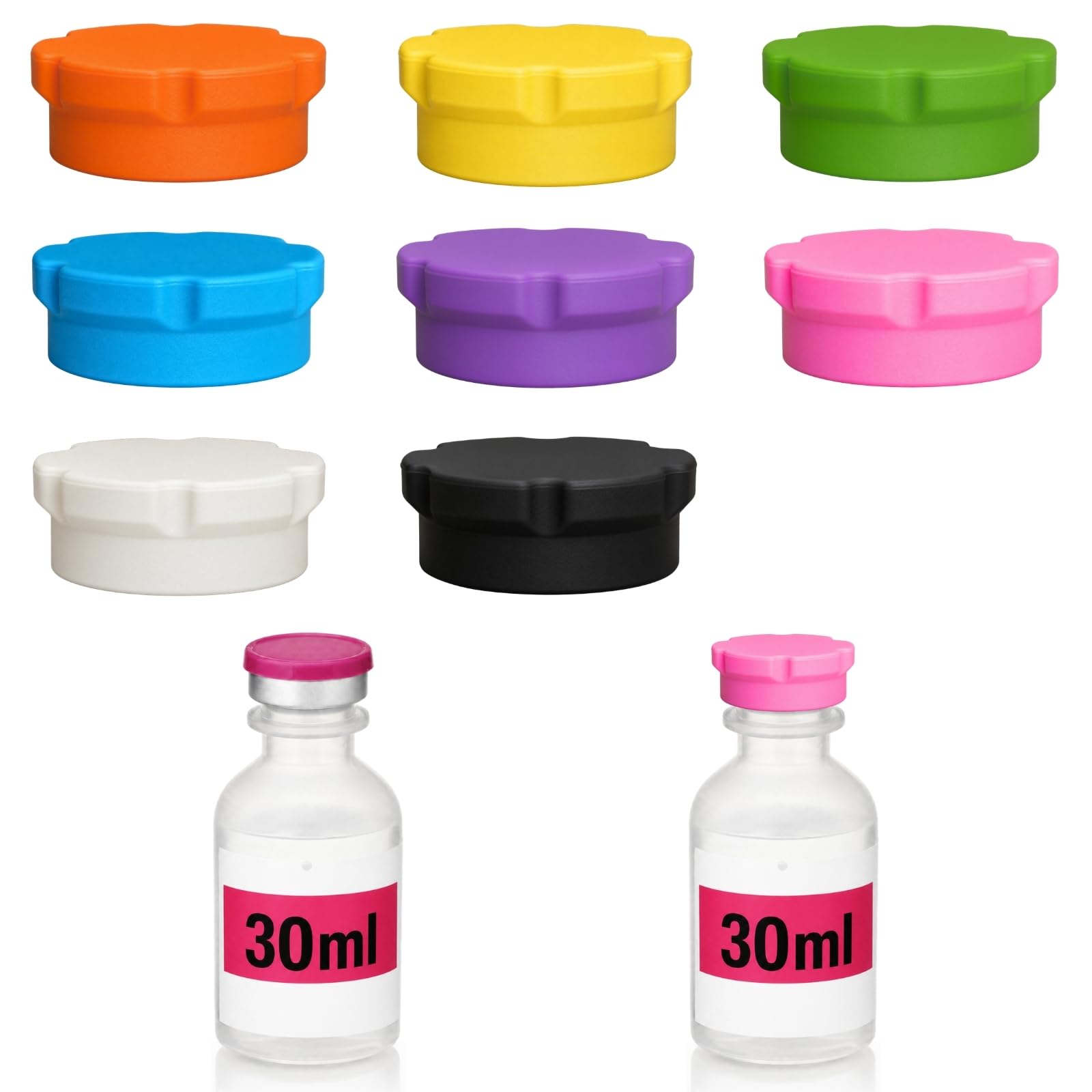 Photo 1 of Goqeut 20mm Silicone Vial Caps, 8 Pcs