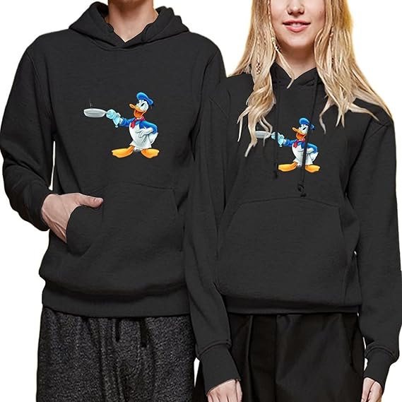 Amazon Co Jp ドナルドダック パーカー スウエットパーカー トレーナー レデイース メンズ ポケット付き 裏毛 Igoris 長袖 おしゃれ 男女兼用 アニメキャラクター 服 ファッション小物