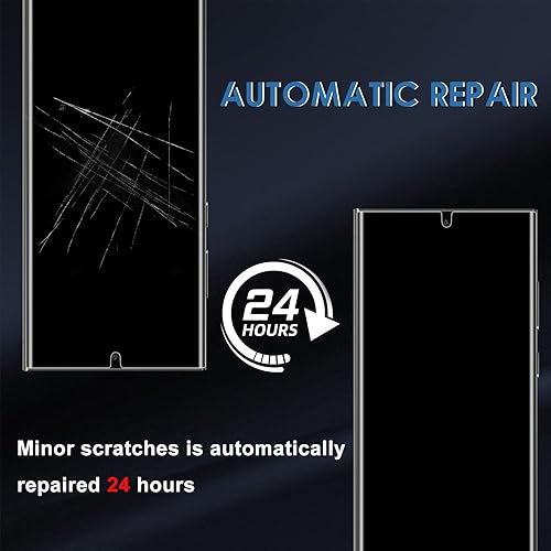 Miniatura 3 de [Paquete de 2+2] Protector de pantalla de privacidad de TPU flexible compatible con Samsung Galaxy S24 Ultra, protector de lente de cámara