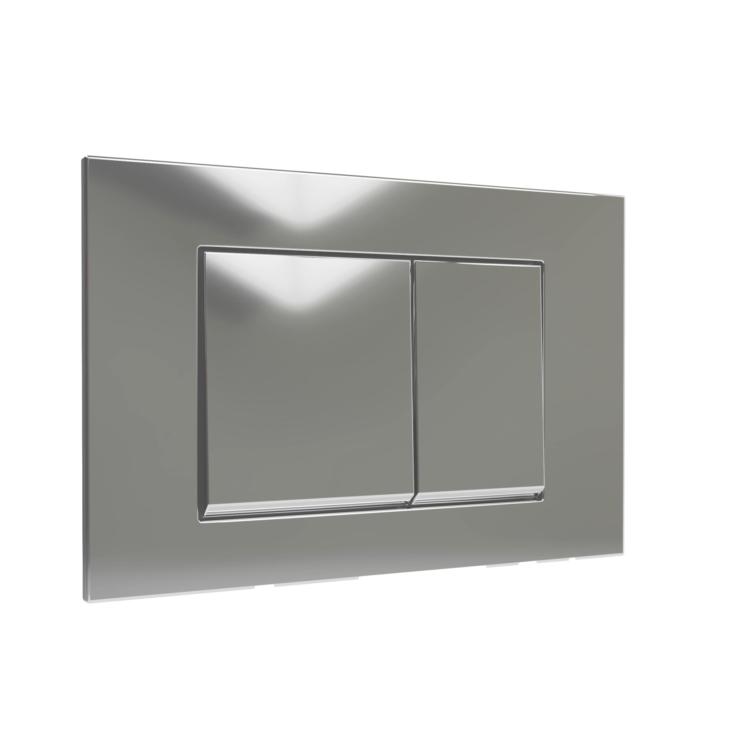 BAIKAL Bastidor para Inodoro Suspendido. Cisterna con Pulsador Cromado. Estructura Empotrada compatible con WC Suspendido con Cisterna Oculta 3/8L. Con sistema de descarga eficiente y silenciosa.