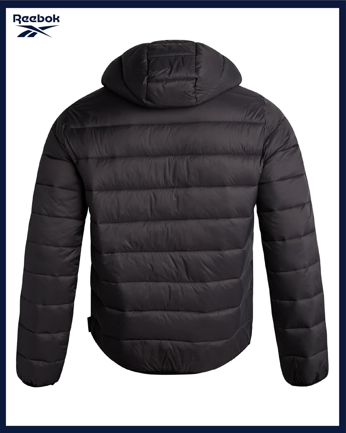 Reebok Mens Puffer Jacket - Lightweight Quilted Glacier Shield Plus Size Puffer Jackets for Men - Insulated Mens Winter Coats - Image 6