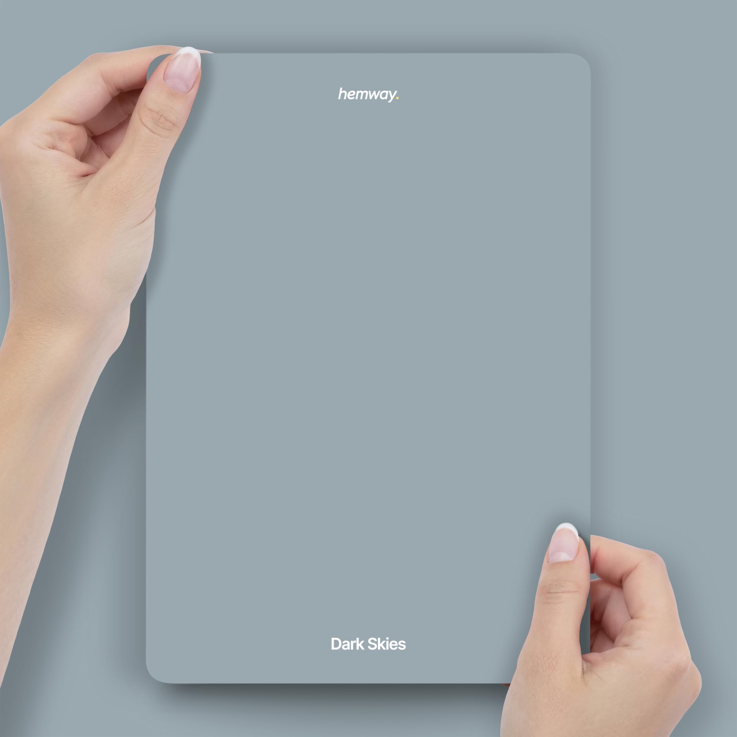 Hemway Dark Skies Blue Peel & Stick Sample Chalk Paint | A5 Accurate Colour Swatch, Mess-Free Alternative to Paint Tester Pots, Easy To Use, Eco-friendly, for Interior Furniture & Walls