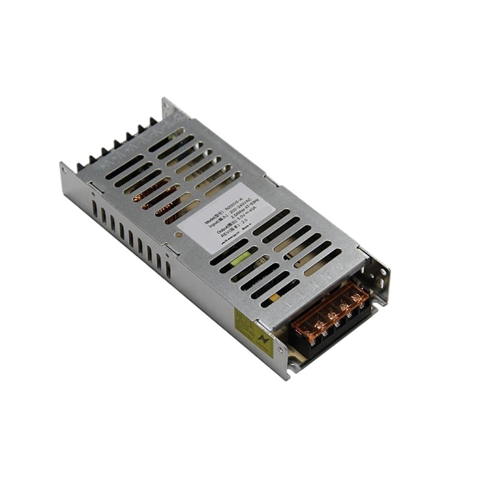 RISWEKFW N200V5-A Slim 5V 40A 200W LED Display Power Supply 30mm Thickness Support 220V AC Input Voltage