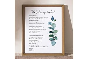 The Lord is My Shepherd | Psalm 23 Wall Art | Scripture...