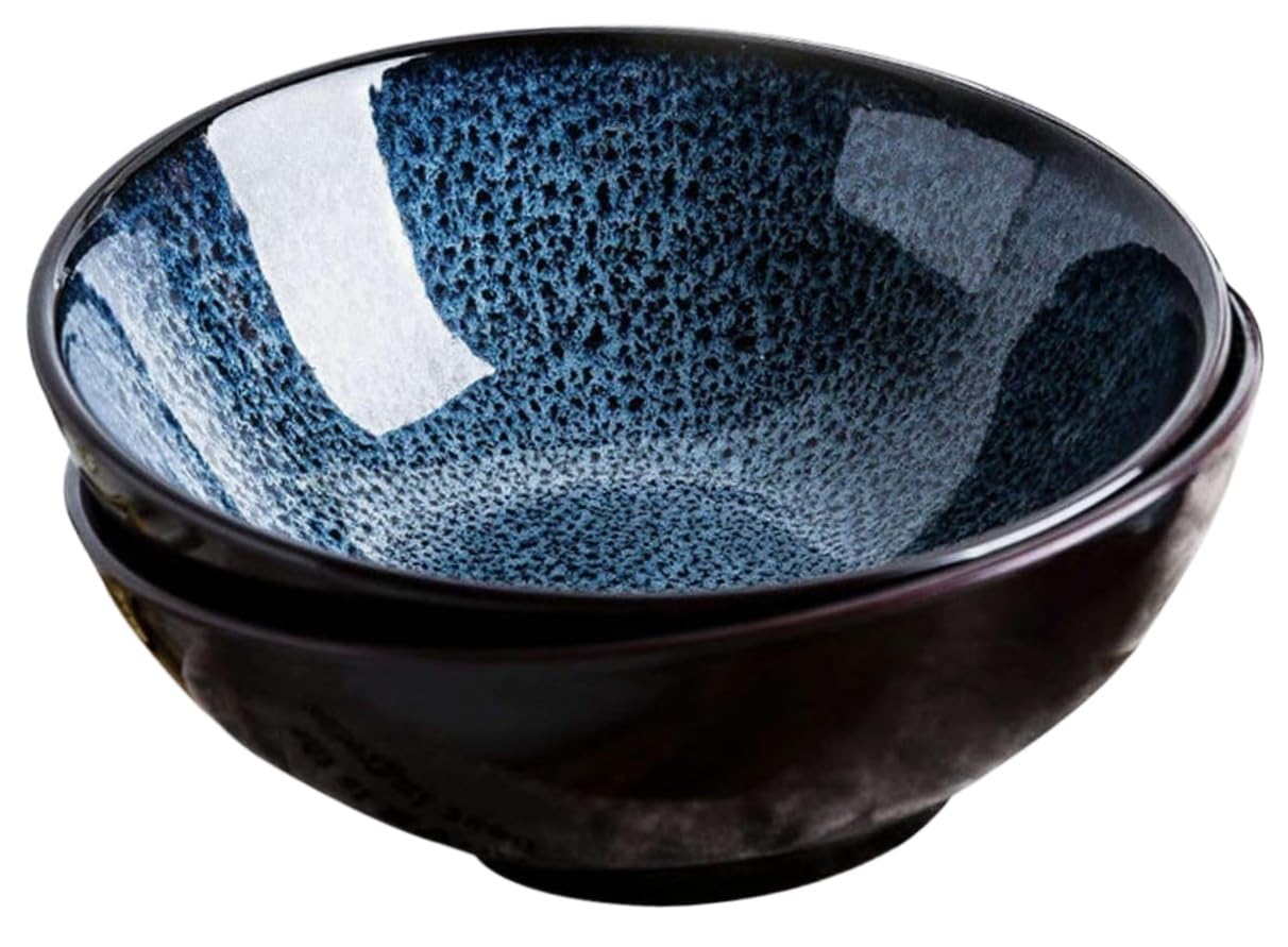 Zestaw japońskiej miski do zupy Ramen, czarny, miska ceramiczna 28 uncji, do sałatek, francuskiej zupy cebulowej, nadający się do kuchenki mikrofalowej i zmywarki, 1 sztuka