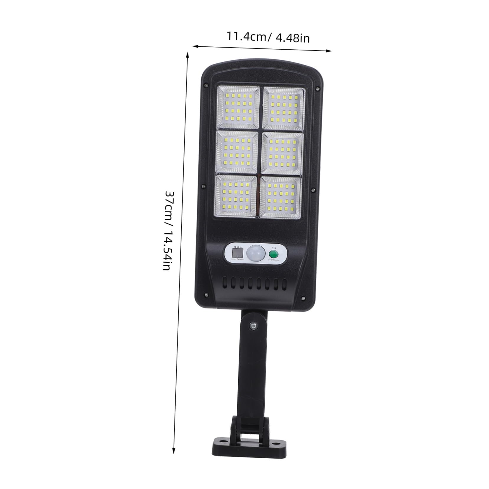 HEALLILY Remote-Controlled Solar Street Lights 120 Led Solar Powered Flood Lights for Outdoor Garden Driveway