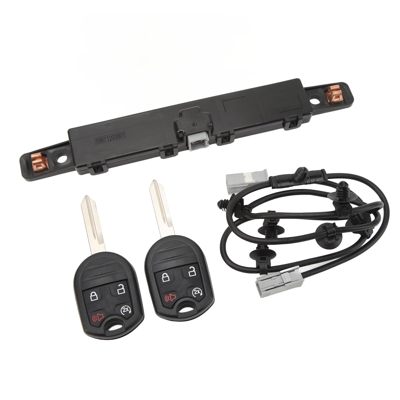 Generic Remote Start Switch Kit for F450 F550 (2011-2016), Black, Push Button Actuator, Automatic