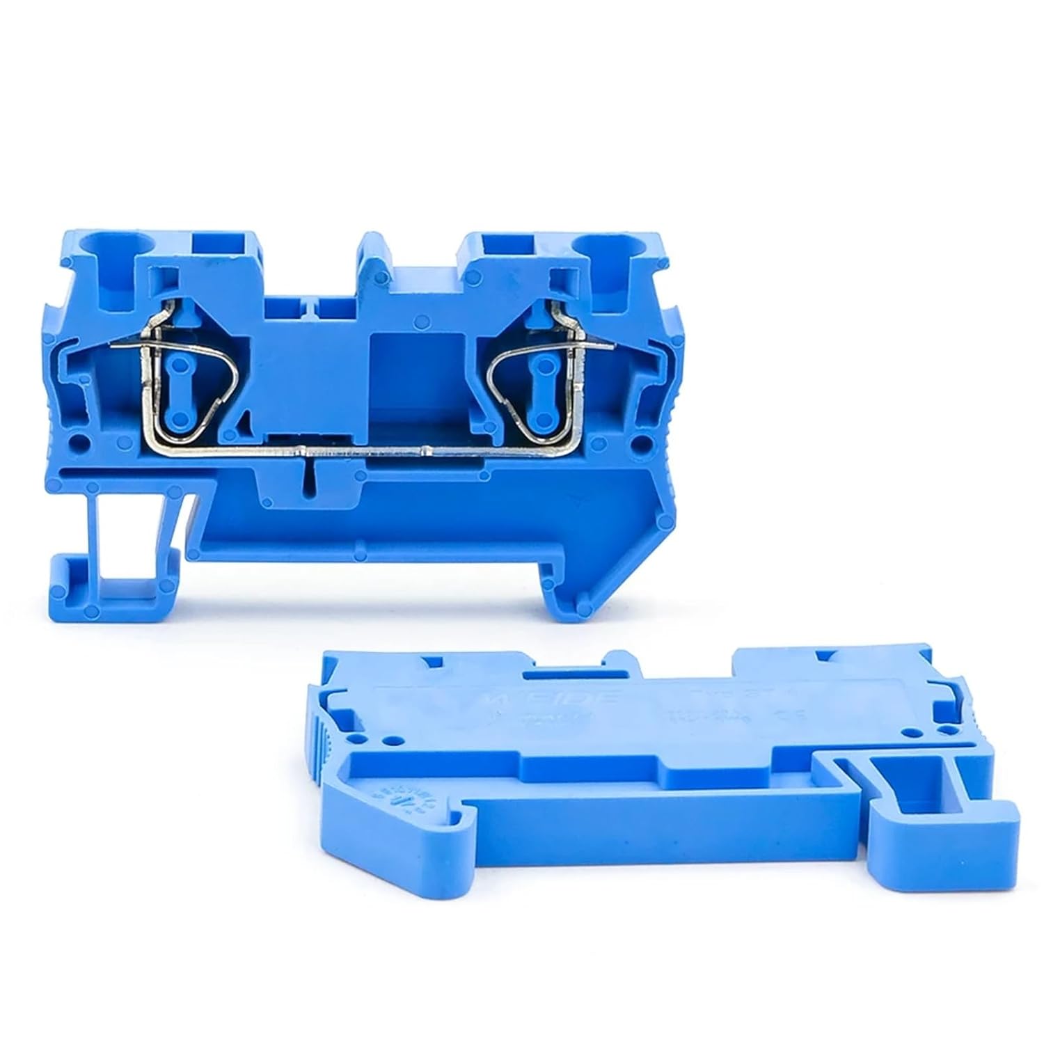 10Pcs ST 4 Terminal Block 4mm DIN Rail Electrical Connections Compact Reliable Secure(ST-4-10 PCS-Blue)